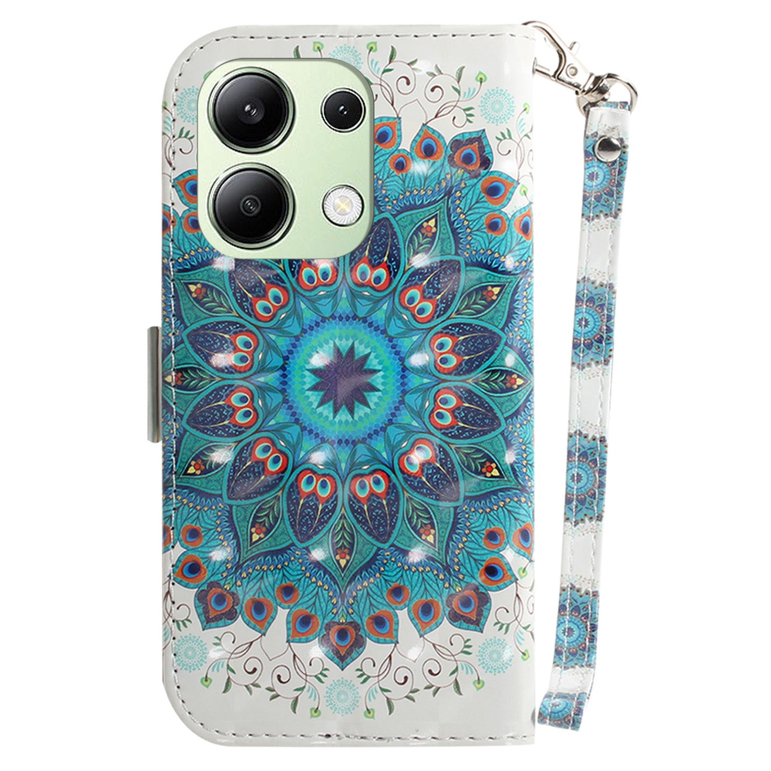 For Xiaomi Redmi Note 13 4G Case with Hand Strap Pattern Printing Leather Phone Cover For Xiaomi Redmi Note 13 4G Case with Hand Strap Pattern Printing Leather Phone Cover